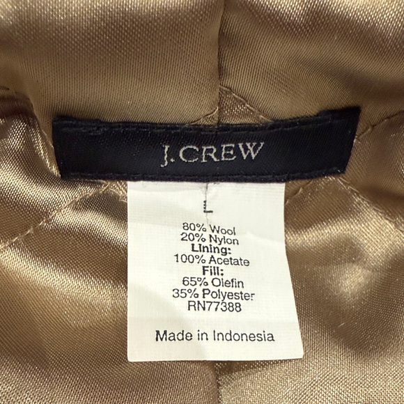 J. Crew Women's Wool Double Breasted Pea Coat, Insulated, Brick Red, Size L - Picture 7 of 14